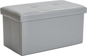 img 4 attached to Simplify F 0630 GREY Folding Storage Ottoman Furniture