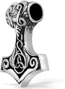 img 2 attached to Authentic WithLoveSilver Sterling Silver Trinity Celtic Viking Amulet: Hammer of Thor (Mjolnir) Pendant - Symbolize Power and Protection