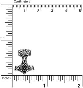 img 1 attached to Authentic WithLoveSilver Sterling Silver Trinity Celtic Viking Amulet: Hammer of Thor (Mjolnir) Pendant - Symbolize Power and Protection