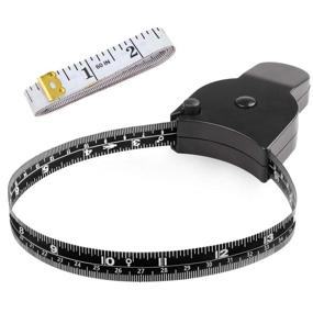 img 4 attached to 📏 60-Inch Body Measuring Tape: Retractable Body Tape Measure with Lock Pin and Push Button - Black