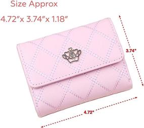 img 3 attached to CaserBay Rhombus Quilted Synthetic Organizer【Small Women's Handbags & Wallets in Wallets
