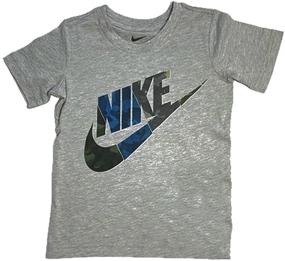 img 1 attached to Черно-белая футболка Nike для малышей: активная одежда для мальчиков.