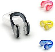 🏊 zooshine set of 4 waterproof anti-slip swimming nose clips nose plugs - ideal for adults & kids logo