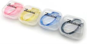 img 1 attached to 🏊 Zooshine Set of 4 Waterproof Anti-Slip Swimming Nose Clips Nose Plugs - Ideal for Adults & Kids