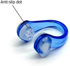 img 3 attached to 🏊 Zooshine Set of 4 Waterproof Anti-Slip Swimming Nose Clips Nose Plugs - Ideal for Adults & Kids