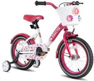 🚲 joystar starry kids bike for girls ages 3-9 years with hand brake, basket, training wheels, and fenders - 14, 16, or 18 inch princess bicycles for children logo