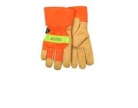 img 3 attached to Kinco Hi Vis Orange Pigskin Safety