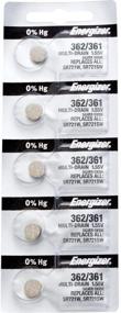 img 1 attached to Energizer 362-361 1.55v #362/361 Low-Drain Battery (SR721SW), 5 Count: Long-lasting Power in a Convenient Pack