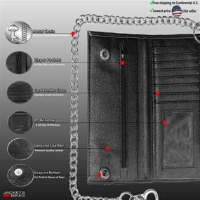 img 2 attached to Коровья натуральная кожа Trifold Trucker