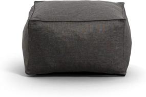 img 4 attached to 🪑 Big Joe Imperial Lounger: Ottoman in Gray Union - Ultimate Comfort and Style!