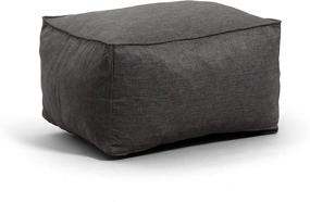 img 3 attached to 🪑 Big Joe Imperial Lounger: Ottoman in Gray Union - Ultimate Comfort and Style!