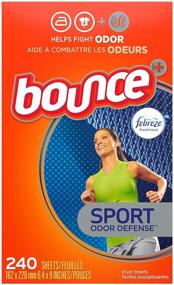 img 3 attached to 🧺 240 Count Bounce Plus Febreze Sport Odor Defense Fabric Softener Dryer Sheets