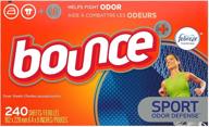 🧺 240 count bounce plus febreze sport odor defense fabric softener dryer sheets logo