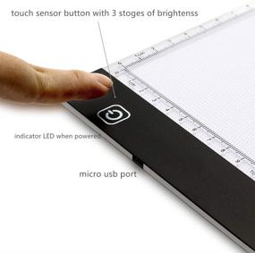 img 3 attached to A4 Light Table for Drawing and Calligraphy Practice with LED Artists Light Box - Professional Animation Copy Gift (A4-Rimless)