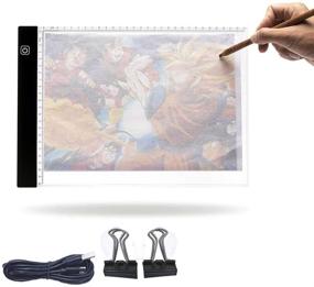 img 4 attached to A4 Light Table for Drawing and Calligraphy Practice with LED Artists Light Box - Professional Animation Copy Gift (A4-Rimless)