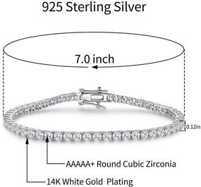 img 1 attached to SUPRAONE Sterling Zirconia Classic Bracelet