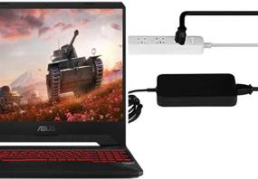 img 1 attached to 🔌 120W ЗУ для игровых ноутбуков ASUS ROG серии GL752VW - адаптер питания с кабелем