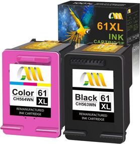 img 4 attached to 🖨️ High-Quality CMCMCM Remanufactured Ink Cartridges for HP 61XL 61 XL | DeskJet 1000 1010 1050 1510 2050 2510 3000 3050 3510, ENVY 4500 5530, OfficeJet 2620 4630 Printer | Black/Tri-Color, 2-Pack