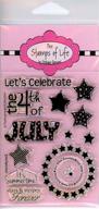 🎇 independence day scrapbooking and card-making stamps for july 4th in america - ministars4you by the stamps of life logo