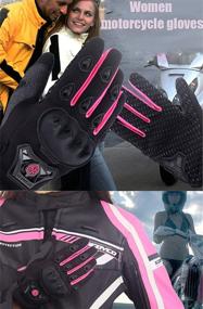 img 1 attached to SCOYCO Motorcycle Gloves Breathable Anti Skid