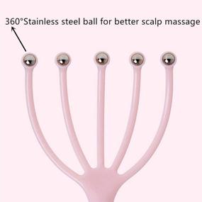 img 2 attached to 4-Pack Scalp Massager Set: Handheld Head Massagers for Relaxation, Stress Reduction, and Work-Study Pressure Relief – Portable SPA Head Massager That Stimulates the Scalp, Perfect for Office or Home SPA