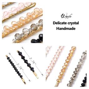 img 1 attached to 💎 Wenida Hair Clips: 10 Fashion Crystal Metal Barrettes for Women & Girls - Stylish Hair Pins for Decorative Hair Styling