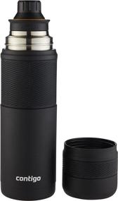 img 3 attached to Contigo 360° Pour Vacuum-Insulated Stainless Steel Thermal Bottle - 25 oz. - Painted Black: Sleek Design and Superior Temperature Retention