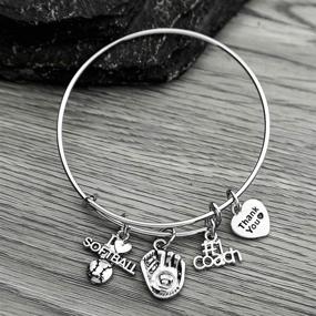 img 1 attached to ⚾ Softball Coach Bracelet by Infinity Collection - Baseball Coach Jewelry for Softball Coaches