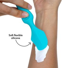 img 3 attached to 🧴 Dr. Talbot's Diaper Cream Soft Silicone Brush: Suction Base, Hygienic Case - Aqua, Mini Size