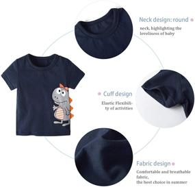 img 1 attached to Dark blue Sunshine Toddler T-Shirt Clothing Set for Boys