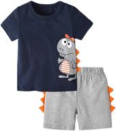 dark blue sunshine toddler t-shirt clothing set for boys logo