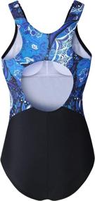 img 3 attached to EBMORE Swimsuit Chlorine Resistant Athletic