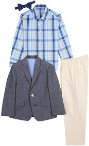 img 1 attached to 👔 Nautica Little 4 Piece Dress Jacket Boys' Clothing: Stylish & Versatile Choice for Young Gentlemen