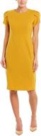 👗 donna morgan tulip sleeve sheath dress for women logo