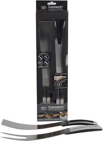 img 3 attached to 🍖 Proud Grill Connect it Magnetic BBQ Tool Set: Versatile 2-in-1 Spatula and Fork, Innovative 4-in-1 Design with Elegant Stainless Steel Finish, Ultimate Premium BBQ Utensil and Grill Accessory