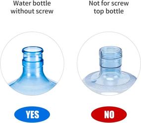 img 2 attached to 🚰 Non-Spill Replacement Caps for 5 Gallon Water Jug - Pack of 12, Fits 55mm Bottles, BPA-Free