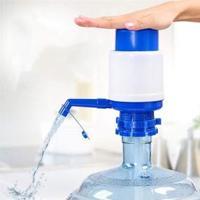 img 4 attached to 💧 Convenient Manual Water Bottle Pump - Easy Press Hand Dispenser for Quick and Portable Drinking Water