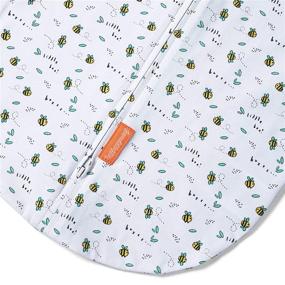 img 3 attached to 🐝 Organic SwaddleMe Pods - Small/Medium, 2 Pack, Little Bees, Ideal for 0-3 Month Infants