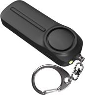 🔒 weten self defense safesound personal alarm keychain – 130 db loud siren safety protection device with led light – emergency alert security whistle key chain for women, kids, and elderly – black logo