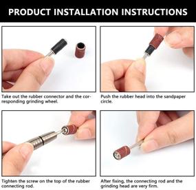 img 2 attached to Effortlessly Achieve Smooth Sanding with KALIM 132Pcs Sanding Sleeves Mandrels: The Ultimate Sanding Solution!