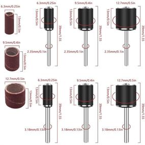 img 3 attached to Effortlessly Achieve Smooth Sanding with KALIM 132Pcs Sanding Sleeves Mandrels: The Ultimate Sanding Solution!