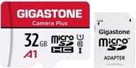 📸 gigastone micro sd card 32gb - high performance memory for video cameras, wyze cam, security camera, roku full hd recording - class 10, up to 90mb/s speed logo