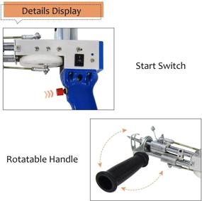 img 2 attached to 🏡 MXBAOHENG резной ковровый тютинг пистолет: эффективная электрическая машина для ткачества ковров и напыления (9-21мм, 110В-220В)