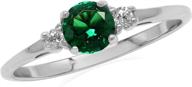 silvershake emerald zirconia sterling promise logo