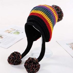 img 1 attached to Warm Fleece Lined Pom Knit Hat for Women - DOCILA Winter Beanie Hat Cute Outdoor Skull Cap