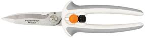 img 4 attached to ✂️ Fiskars Crafts Easy Action PowerCut Snips, 8-inch, White/Gray