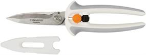 img 3 attached to ✂️ Fiskars Crafts Easy Action PowerCut Snips, 8-inch, White/Gray