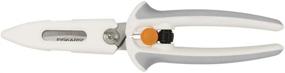 img 1 attached to ✂️ Fiskars Crafts Easy Action PowerCut Snips, 8-inch, White/Gray