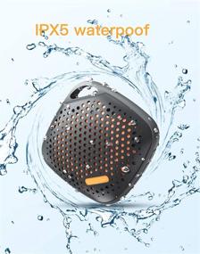 img 3 attached to 🔊 LEZII Portable Mini Shower Speaker - IPX7 Waterproof Wireless Speaker with HD Sound, Lanyard, Built-in Mic, TF Card Support, Ideal for Boating, Sports, Pool, Beach, Hiking, Biking