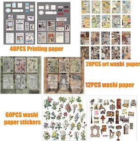 img 3 attached to QUERLY 235PCS Vintage Scrapbooking Supplies Kit: Retro Stickers, Washi Paper, and Embellishments for DIY Bullet Journals, Albums, and Art Craft